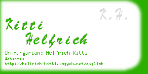 kitti helfrich business card